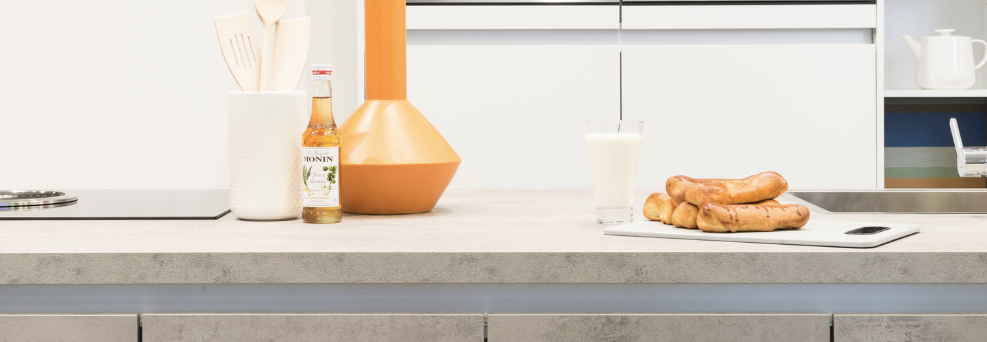 keuken met robuust betonnen werkblad keuken met robuust betonnen werkblad