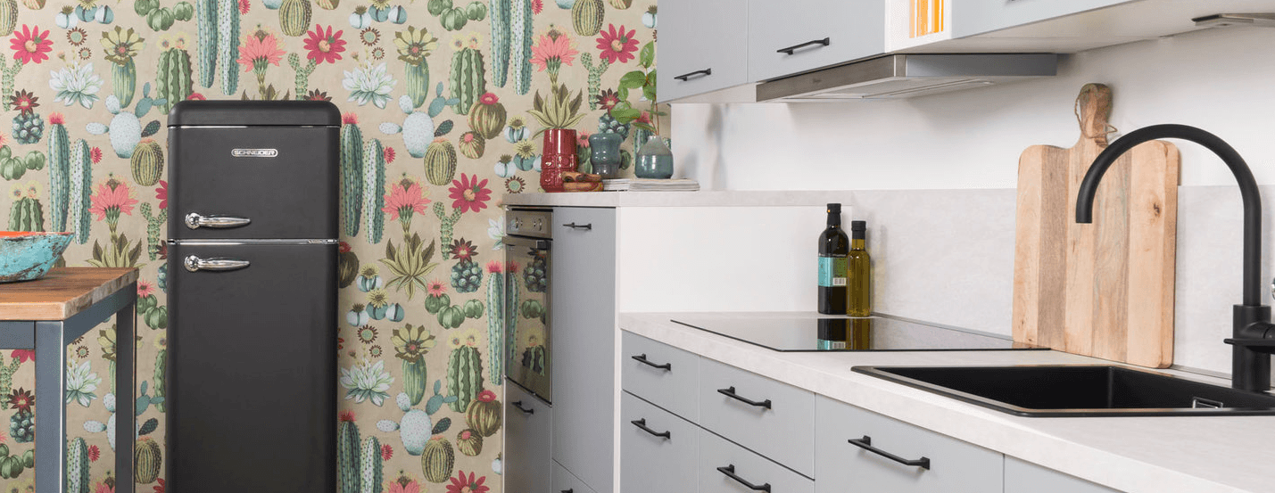 Zwarte accessoires in de keuken