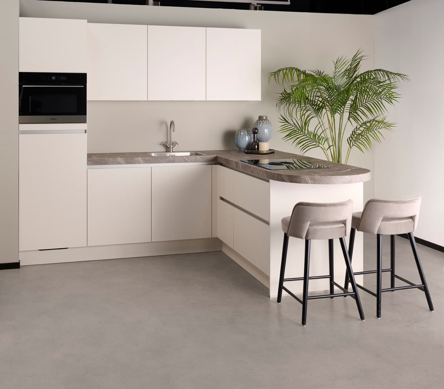 detailfoto van een Hello Kitchen Keuken met schiereiland