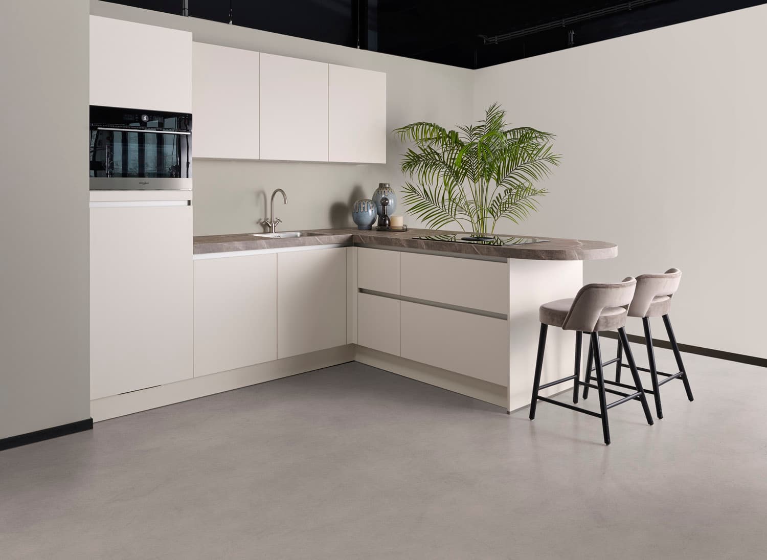 detailfoto van een Hello Kitchen Keuken met schiereiland