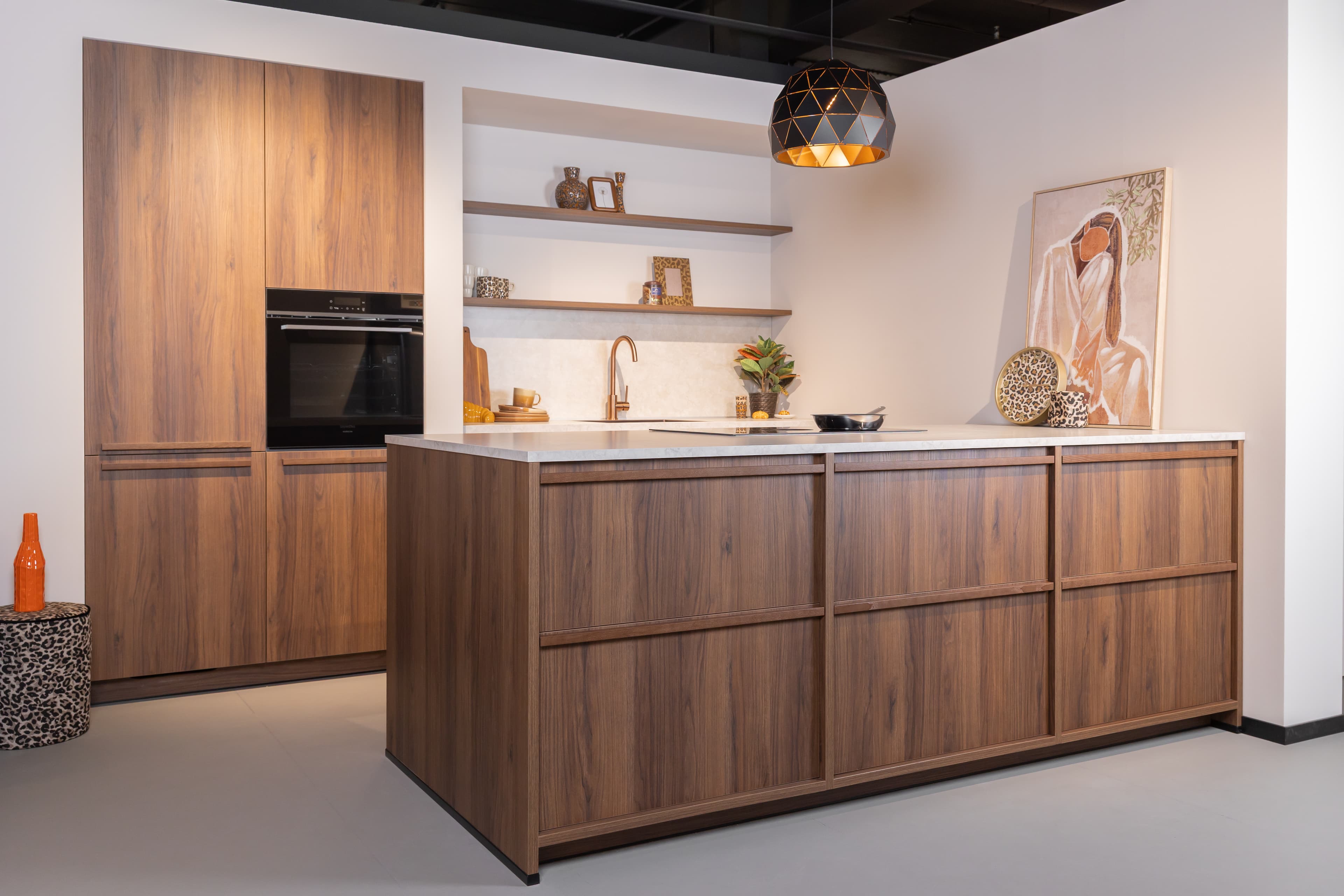 detailfoto van een Hello Kitchen Keuken met schiereiland